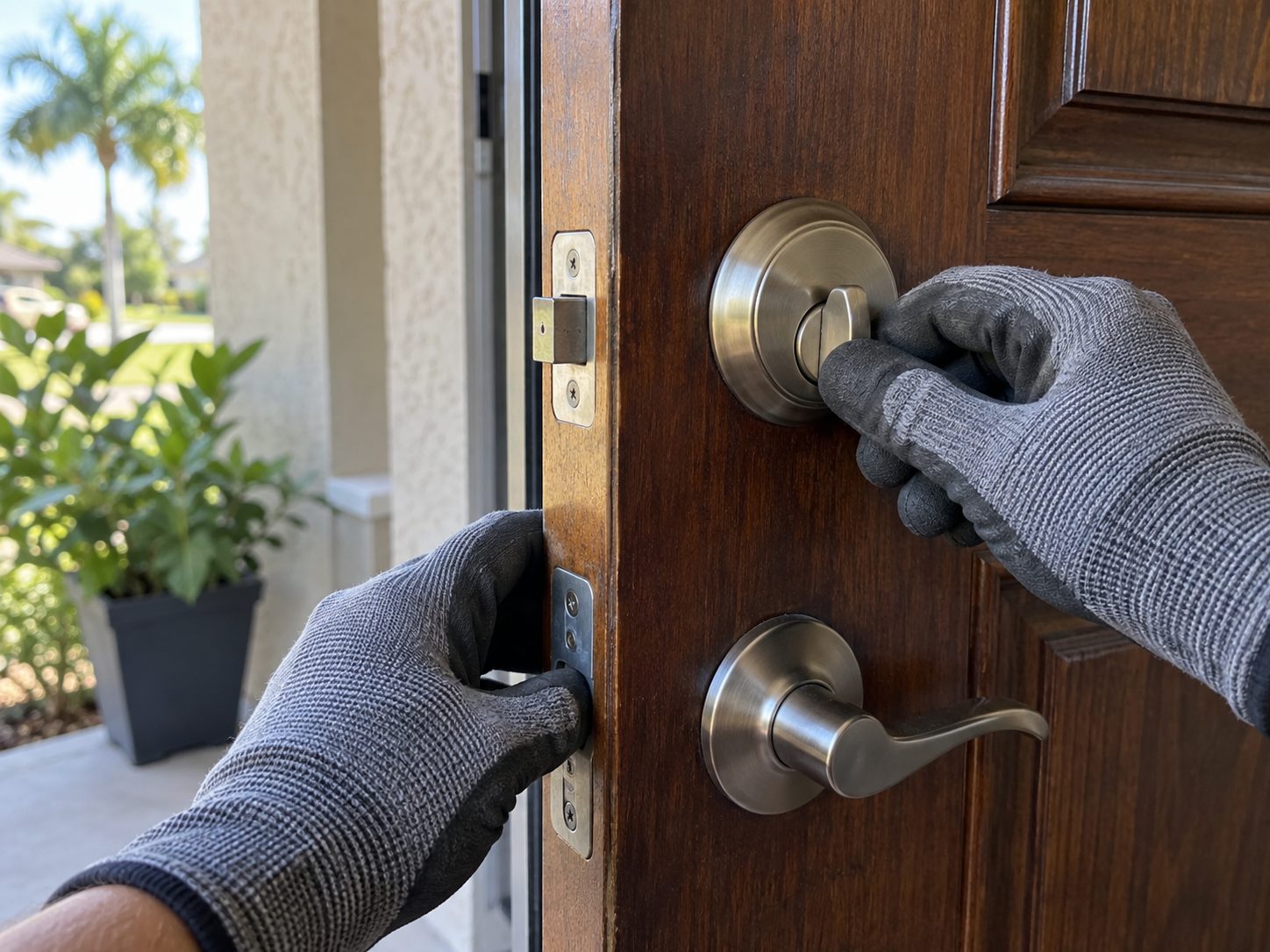 A pick, not a drill: Lockouts are opened with picks and tension tools, not a drill.